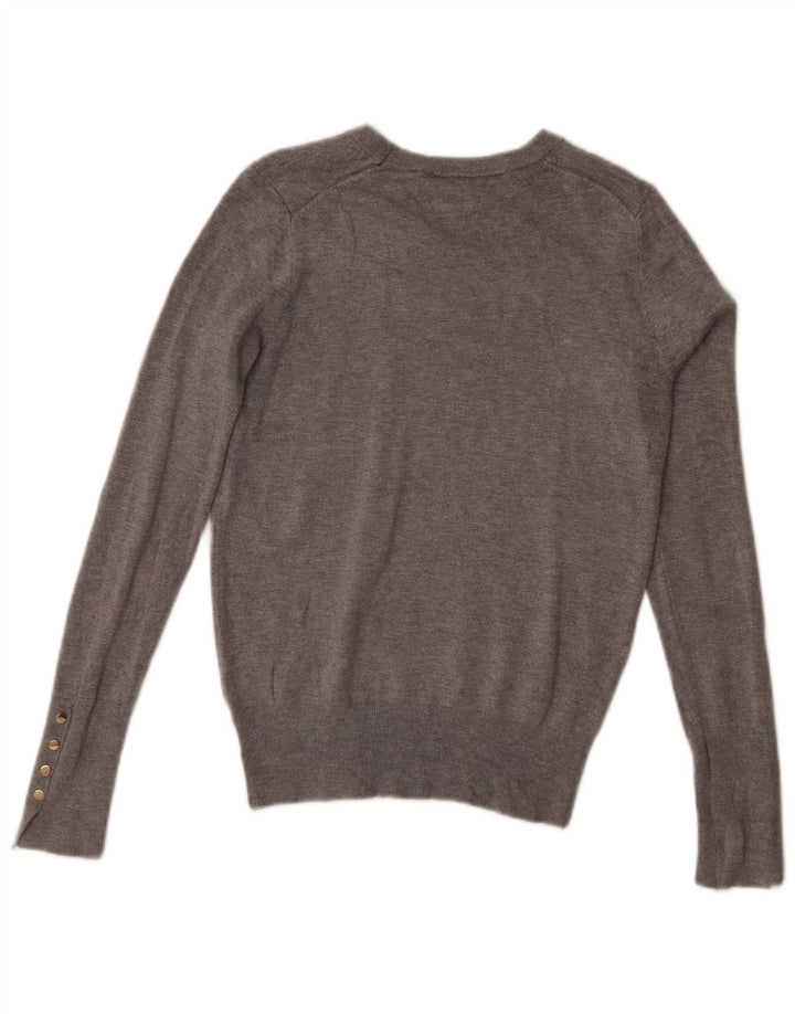 Zara Pull col bateau pour femme Gris moyen UK 12