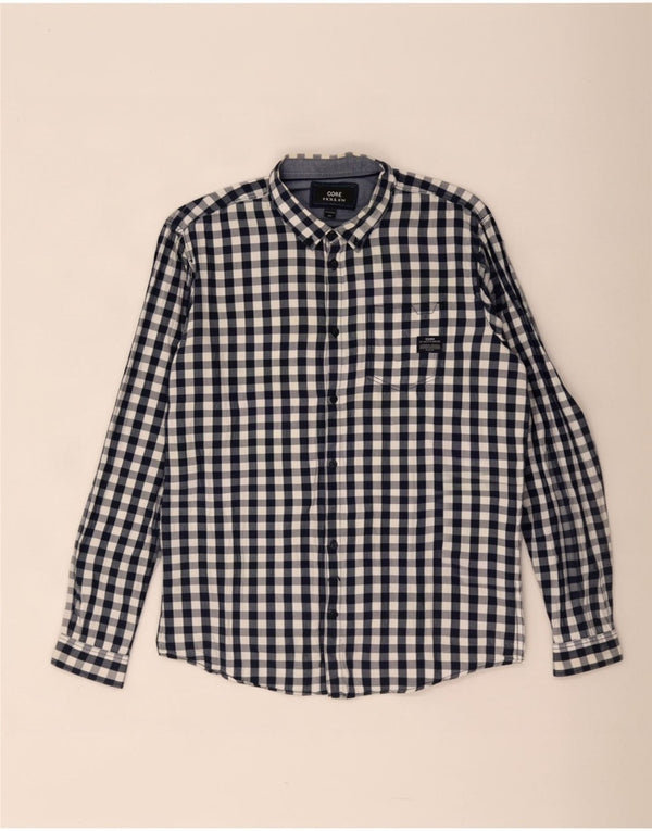 Jack & Jones Chemise Homme 2XL Bleu Vichy Coton