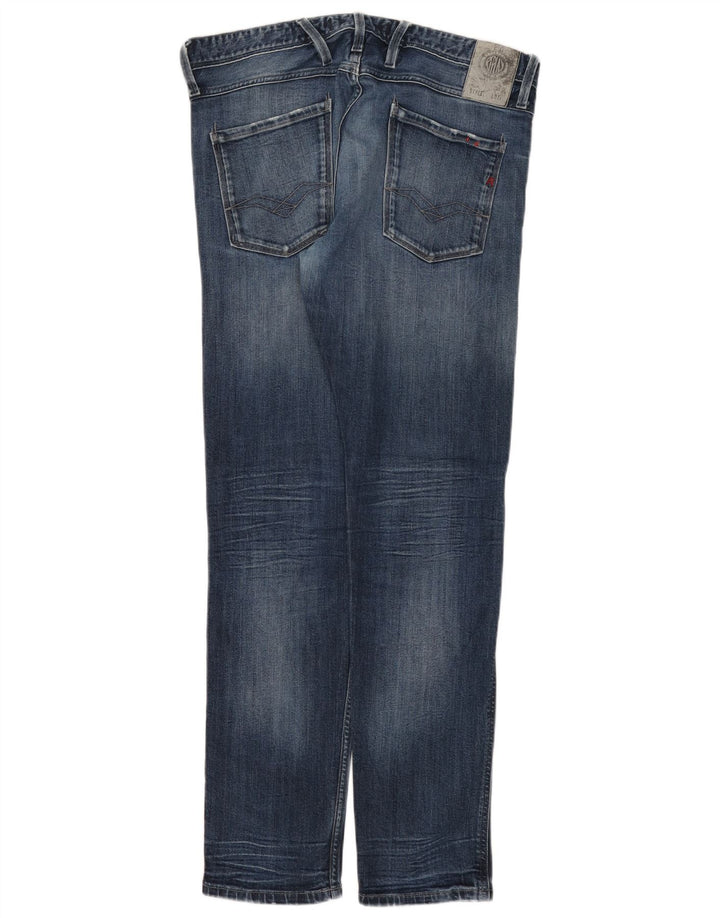 Replay Jean Slim Femme W34 L32 Bleu Coton