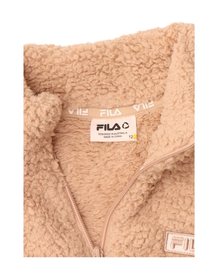 Fila Veste Polaire Femme UK 12 Beige Moyen Polyester
