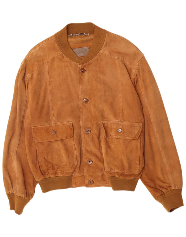 Lusso Veste Bomber En Daim Homme IT 52 XL Cuir Marron