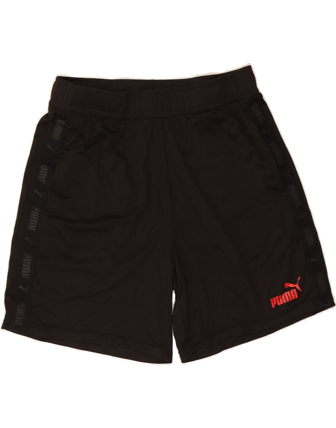 PUMA Womens Sport Shorts UK 14 Large  Black Polyester Vintage Puma and Second-Hand Puma from Messina Hembry 