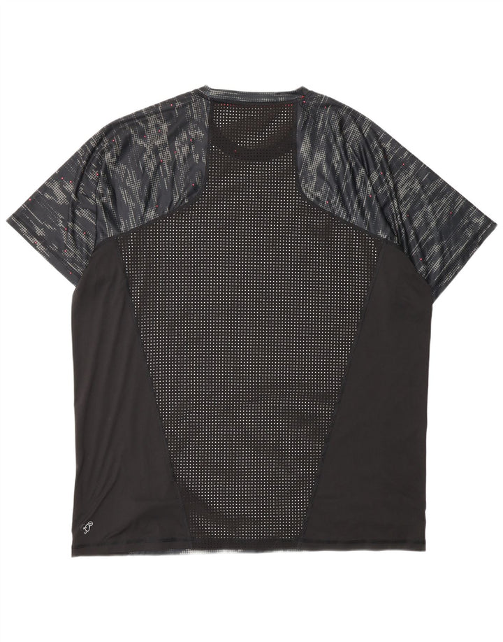 Nike T-Shirt Homme Top 2XL Noir Camouflage Polyester