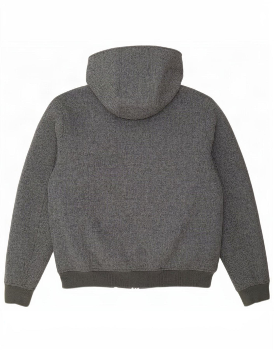 Tommy Hilfiger Pull à capuche zippé pour homme en polyester gris moyen
