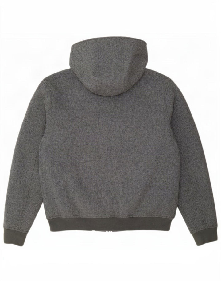 Tommy Hilfiger Pull à capuche zippé pour homme en polyester gris moyen