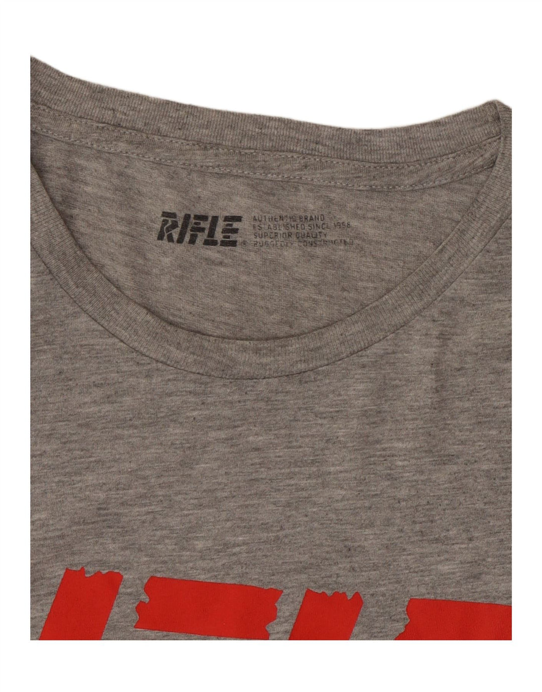 RIFLE T-Shirt Graphique Homme XL Gris