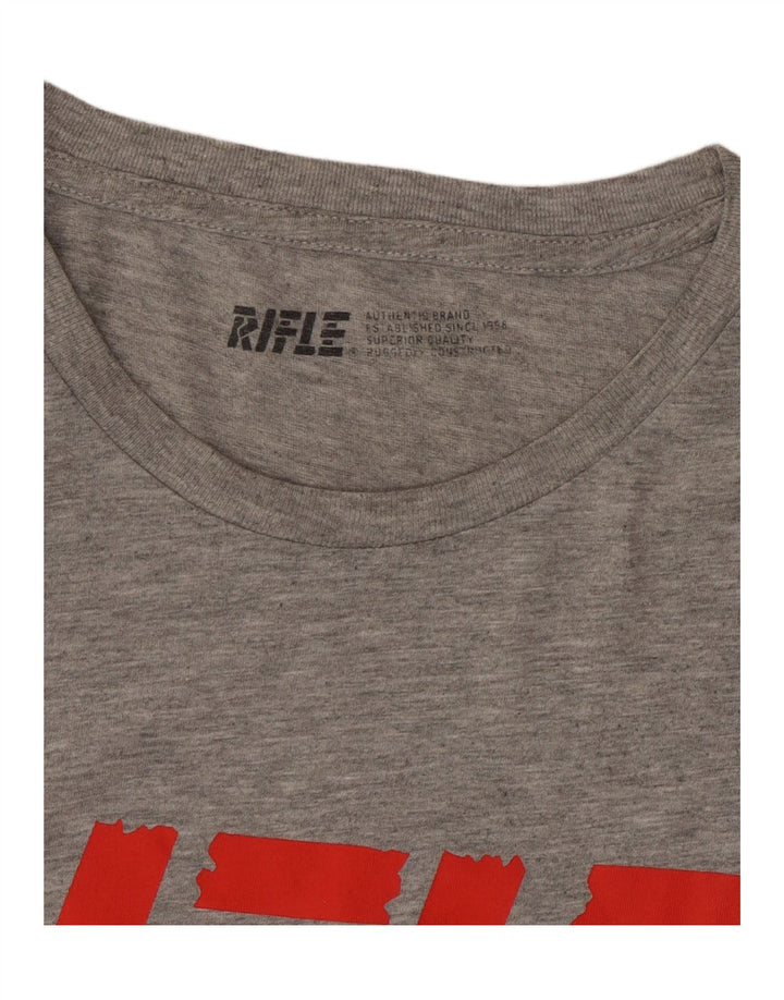 RIFLE T-Shirt Graphique Homme XL Gris