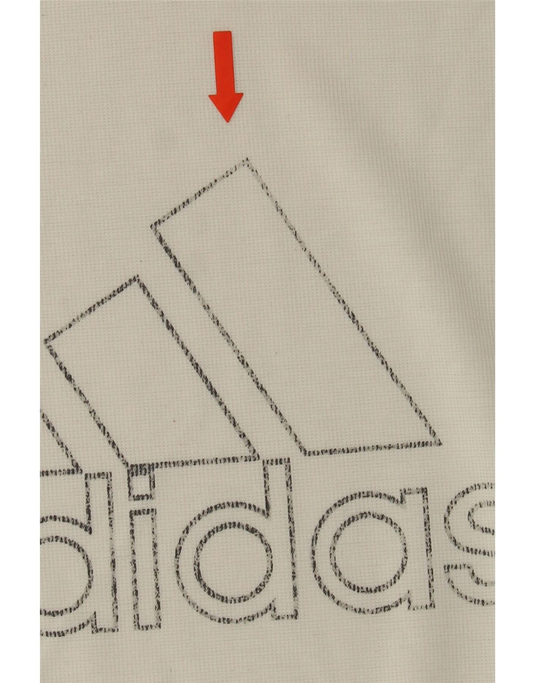 ADIDAS Mens Graphic Vest Top Medium White Polyester Vintage Adidas and Second-Hand Adidas from Messina Hembry 