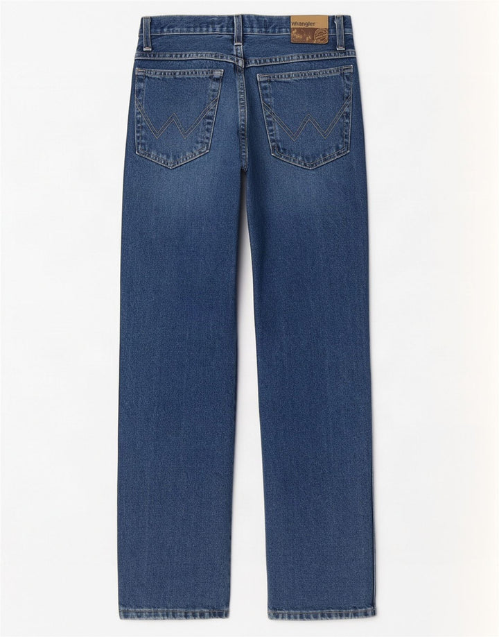 Wrangler Jean droit régulier pour homme W30 L30 en coton bleu