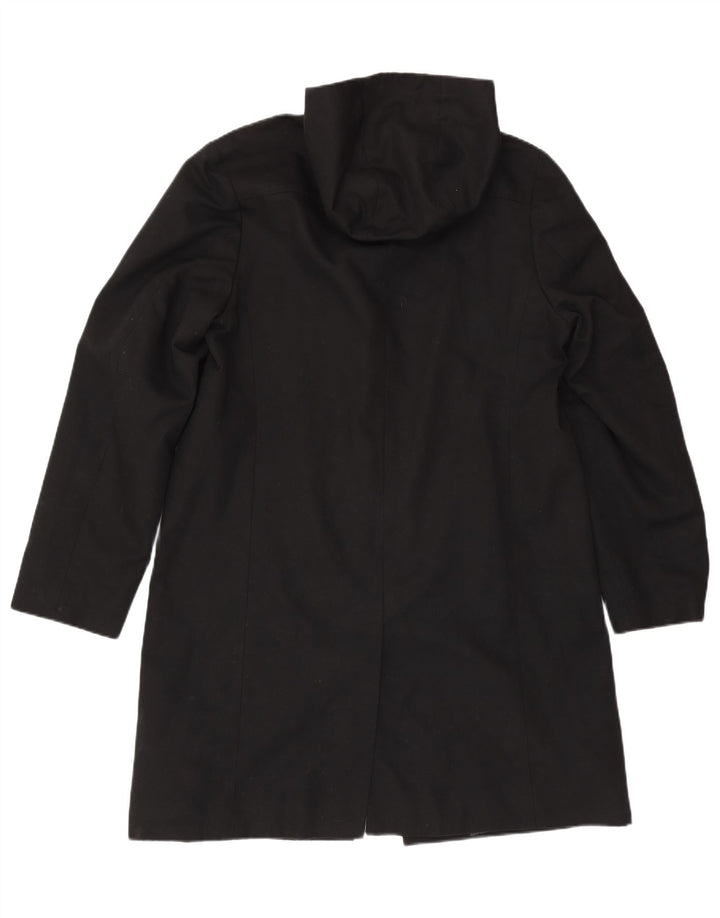 VINTAGE Manteau à capuche pour homme UK 40 Grand acétate noir