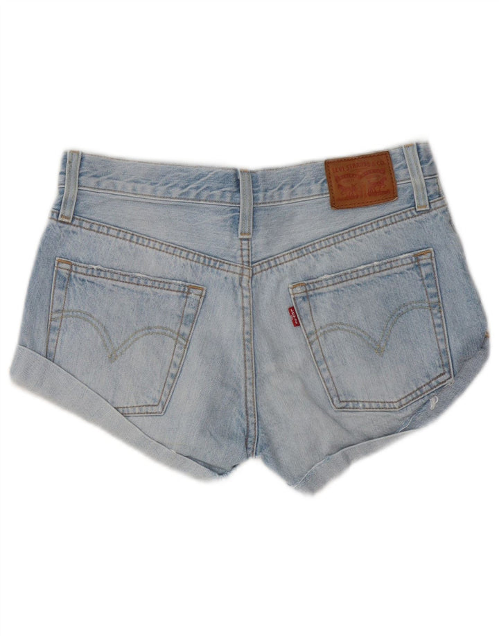 Levi's Short en Denim Déchiré W24 XS Femme Bleu Coton