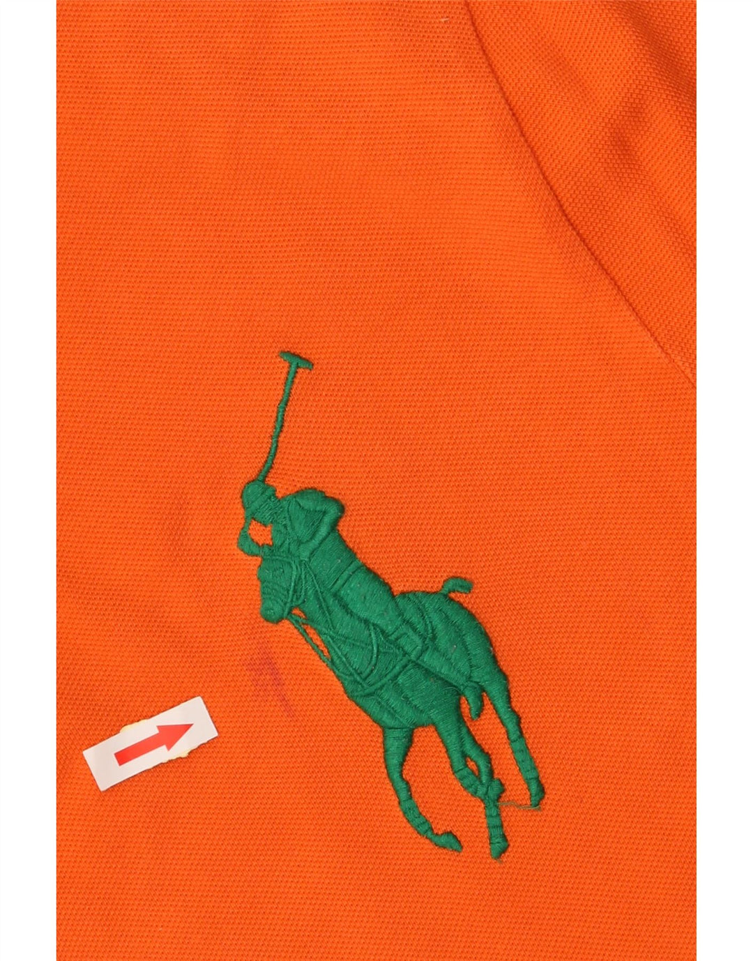 POLO RALPH LAUREN Polo Graphique Coupe Slim Homme Orange Moyen Coton
