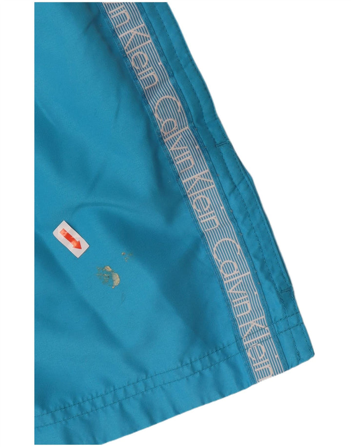 CALVIN KLEIN Short de bain graphique homme grand bleu polyester