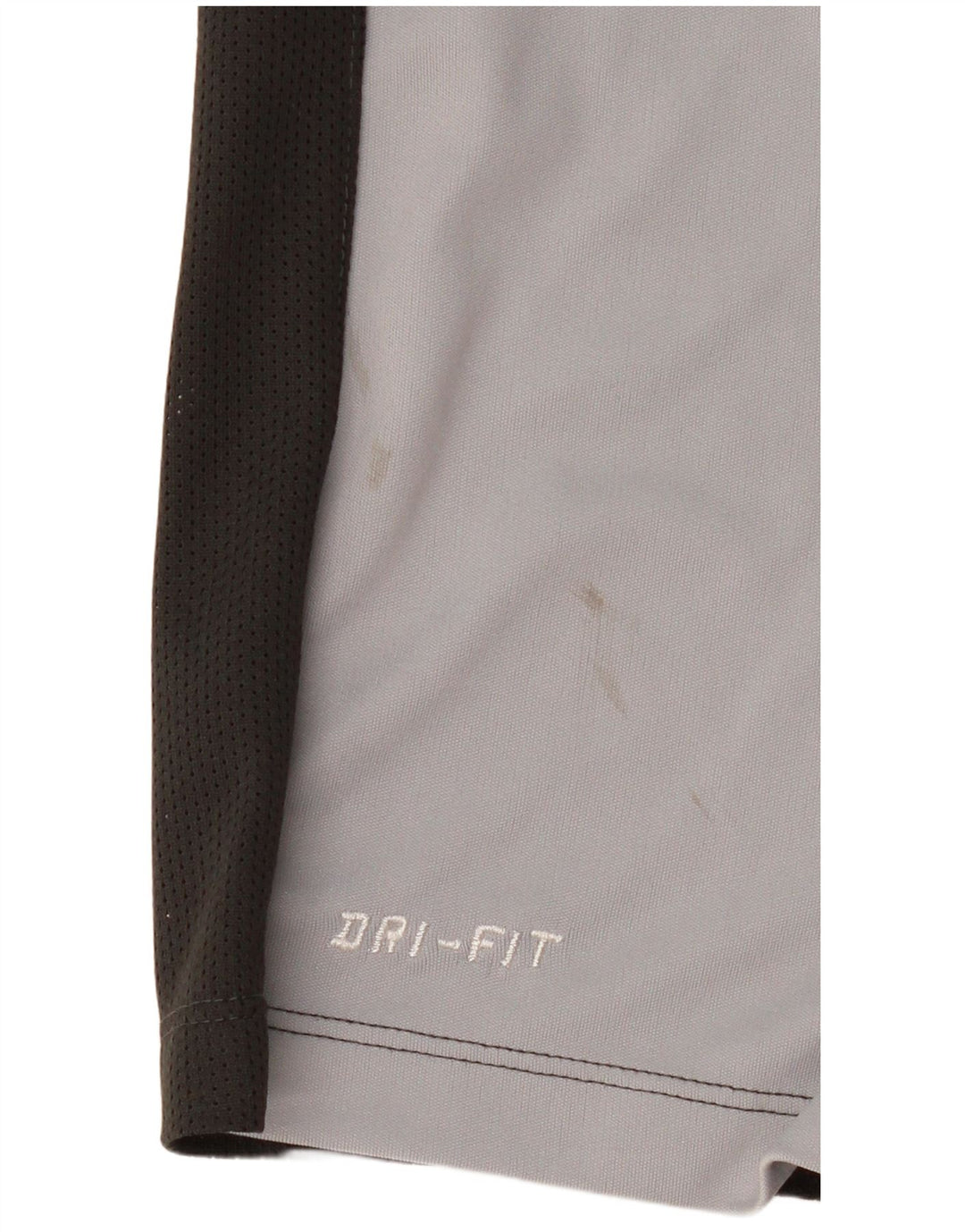 Nike Hommes Dri Fit T-Shirt Haut Large Gris Colorblock Polyester