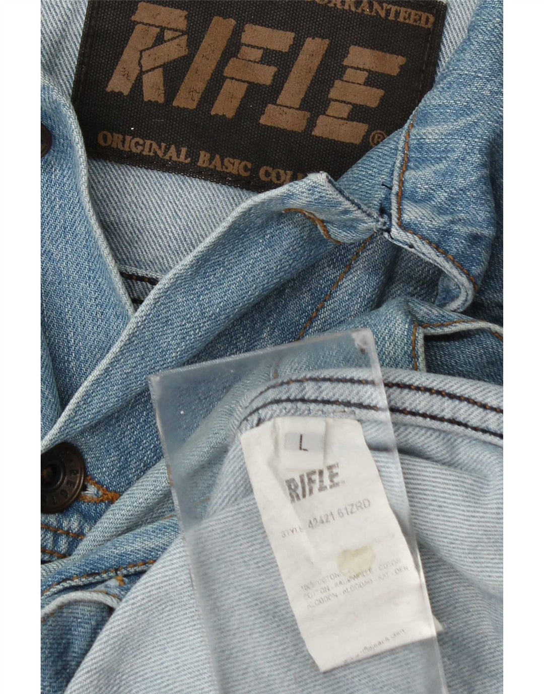 Rifle Veste en jean pour homme UK 40 Grand coton bleu