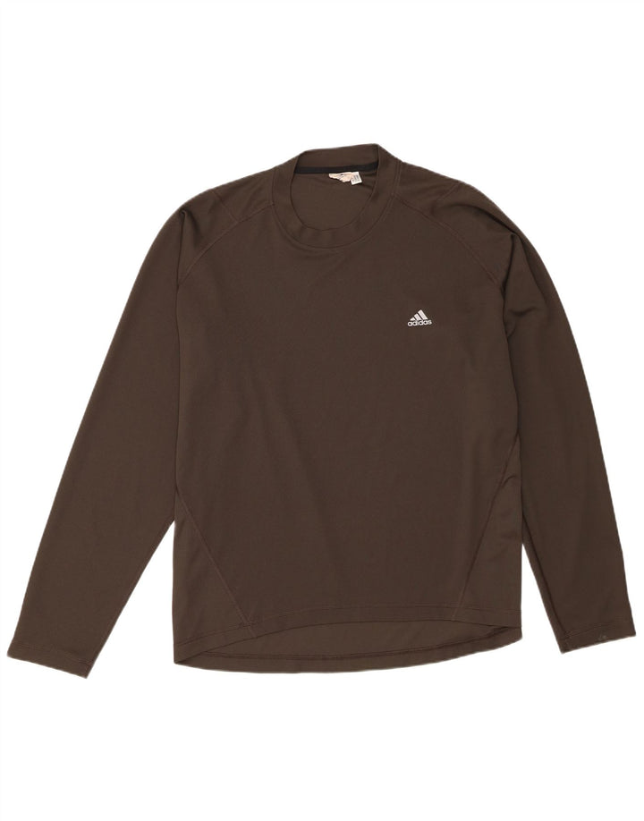 Adidas Haut à manches longues pour homme XL Kaki Polyester