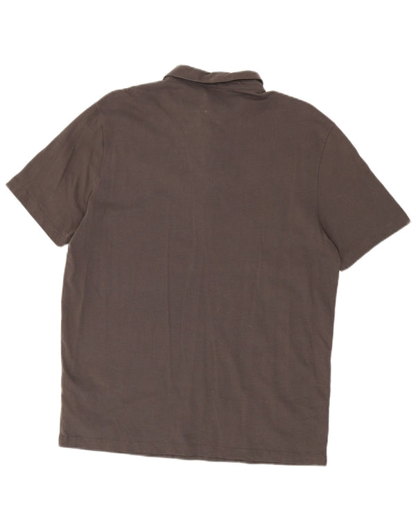 All Saints Polo Regular Fit XL Gris Coton Homme