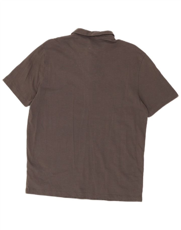 All Saints Polo Regular Fit XL Gris Coton Homme