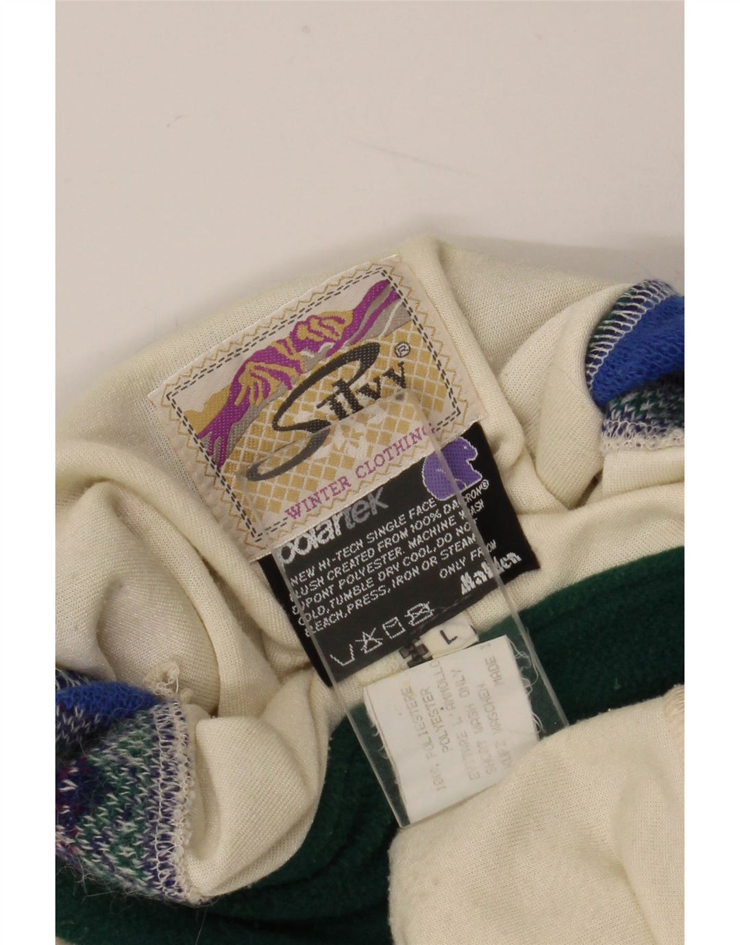 Silvy Pull polaire à col zippé pour femme UK 16 Grand Blanc Colorblock Polyester