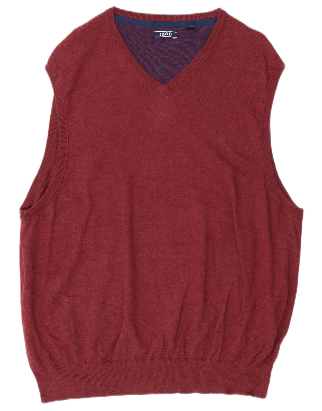 IZOD Mens Vest Tank Top XL Burgundy