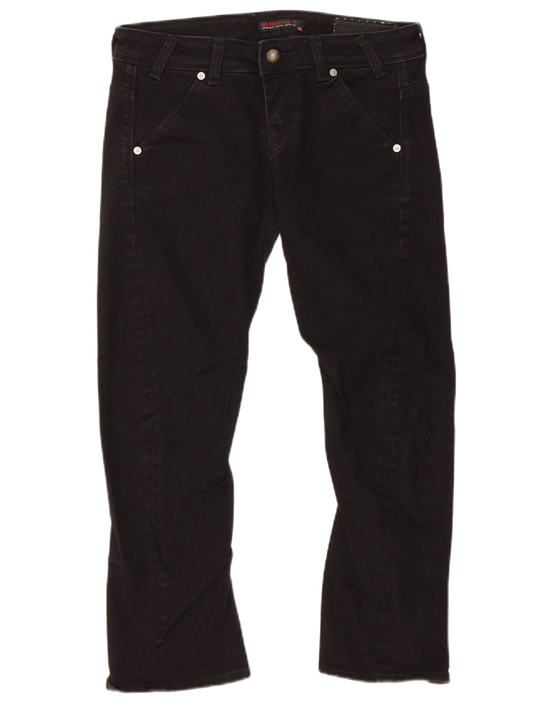 Guess Jean Court Femme W28 L23 Coton Noir