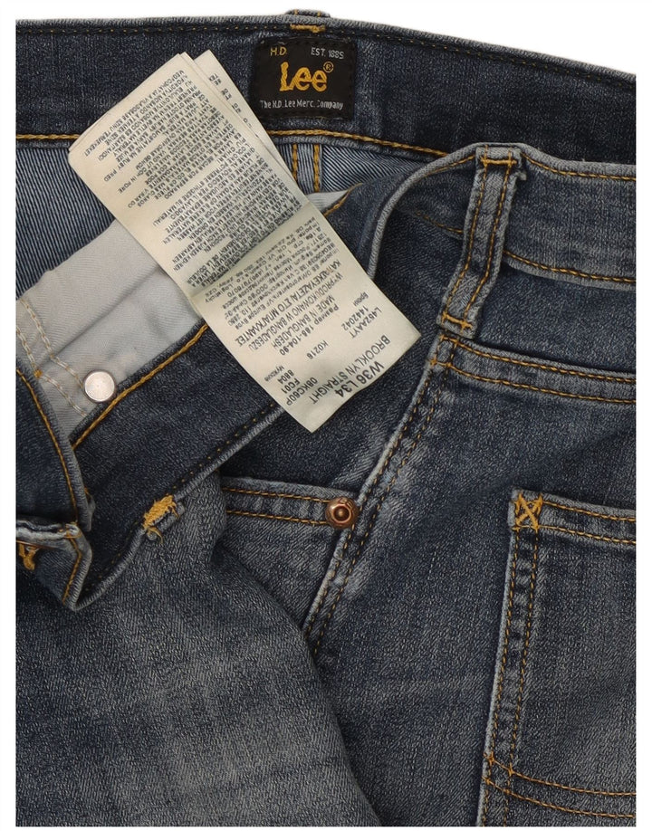 Lee Jean Droit Brooklyn Homme W36 L34 Bleu Coton