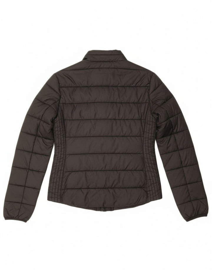 Jack Wills Veste matelassée pour femme UK 8 Small Noir Polyamide