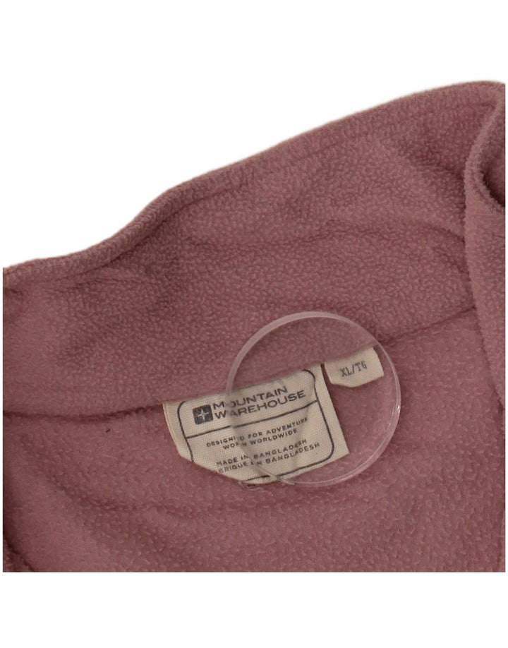 MOUNTAIN WAREHOUSE Pull polaire à col zippé pour femme UK 18 XL Rose