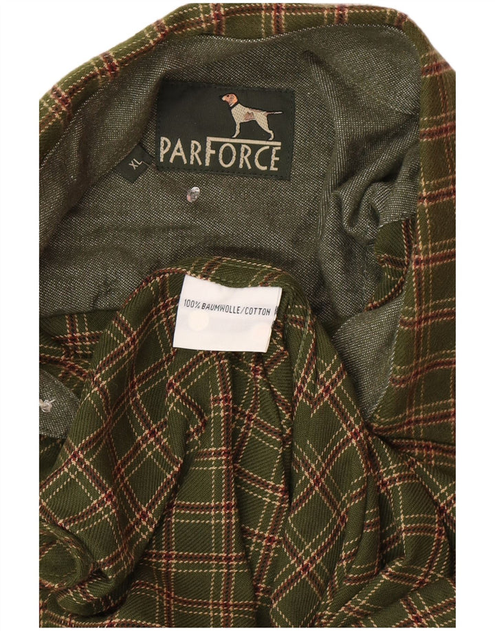 Parforce Chemise Flanelle Homme XL Vert Carreaux Coton