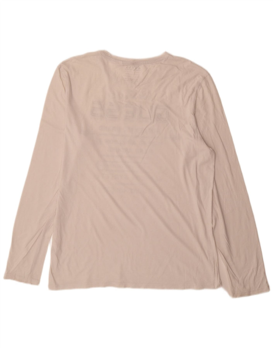 Guess Haut graphique coupe slim à manches longues pour homme, grand blanc
