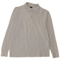 KAPPA Polo à Manches Longues Homme Bleu Moyen Coton