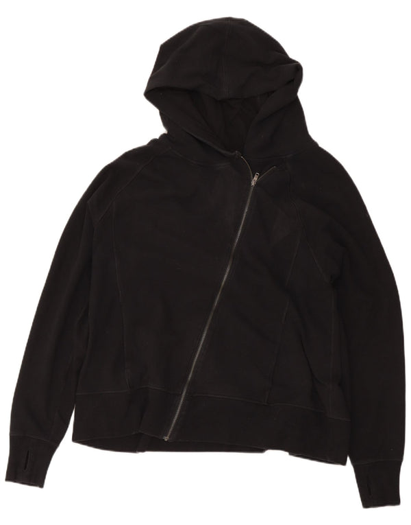 Nike Pull à capuche zippé pour femme UK 18 XL Coton noir