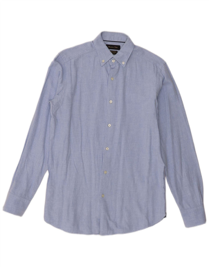 Massimo Dutti Chemise Homme Petit Bleu Coton