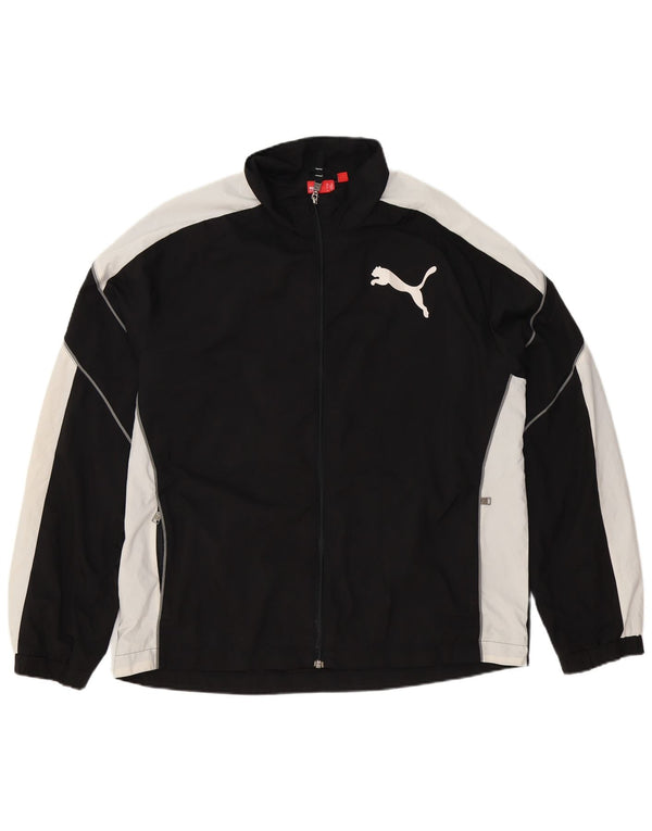 Puma Veste de Survêtement Homme XL Noir Colorblock Polyester