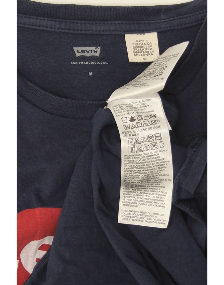 Levi's T-Shirt Graphique Homme Bleu Marine Moyen Coton