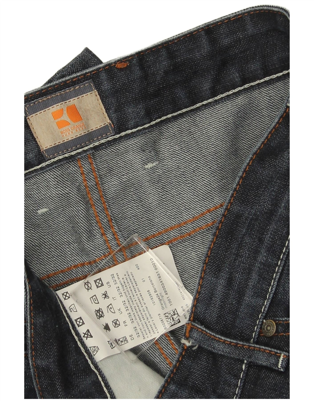 Hugo Boss Jean droit W32 L29 bleu marine en coton pour homme