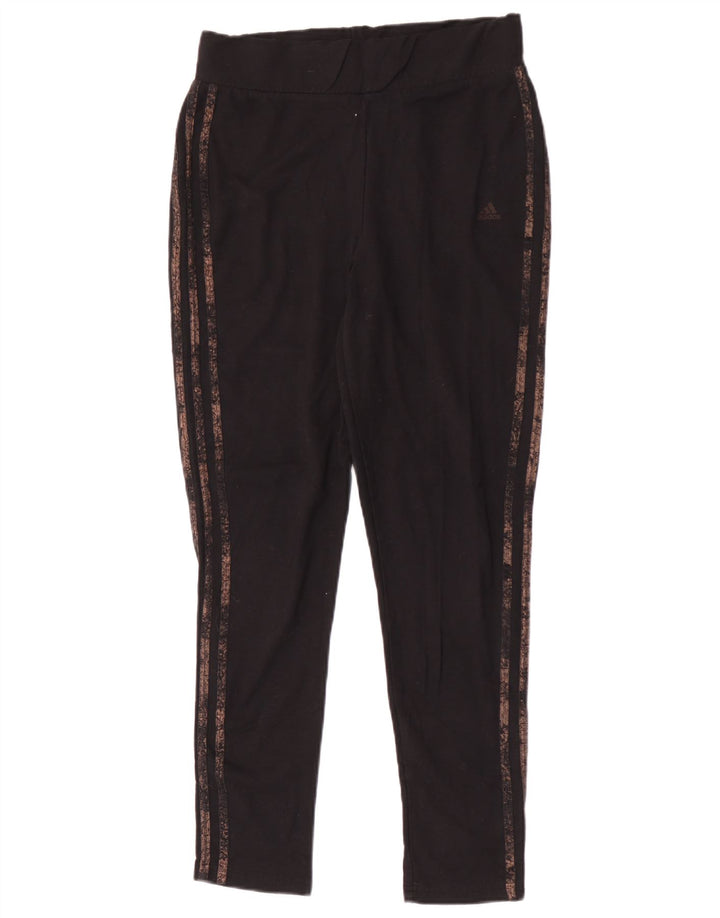 Adidas Leggings Femme UK 10 Petit Noir Polyester