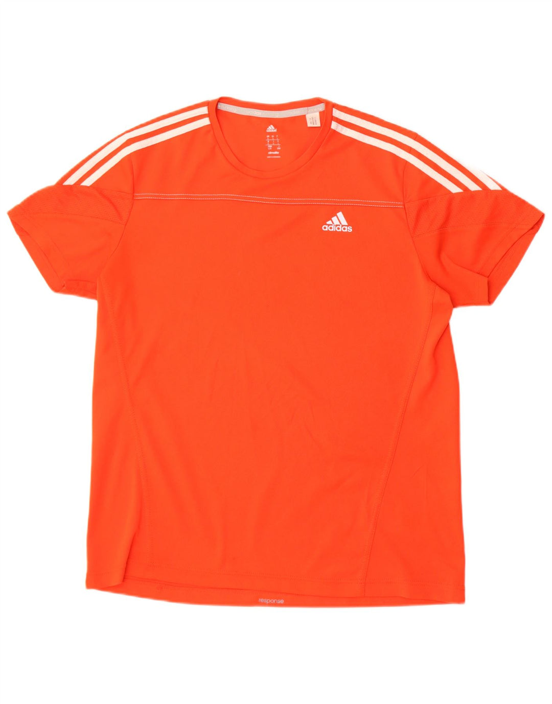 Adidas Hommes Climalite T-Shirt Haut Large Orange Polyester