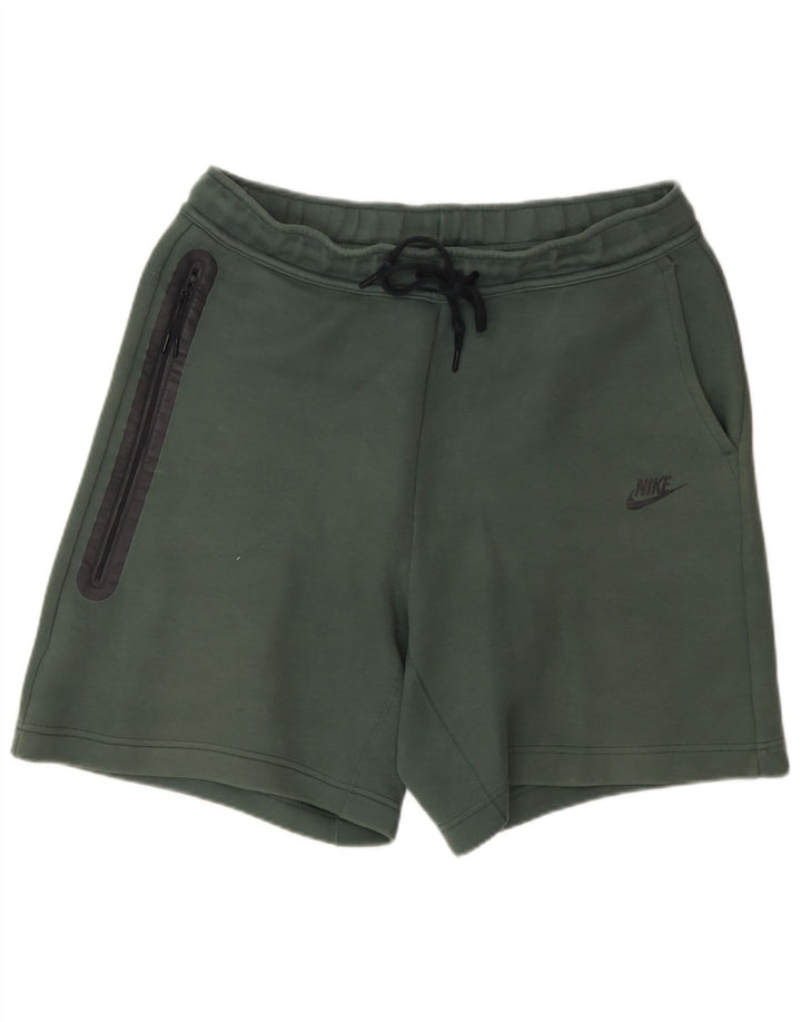 Nike Short de sport pour homme en coton vert Taille L