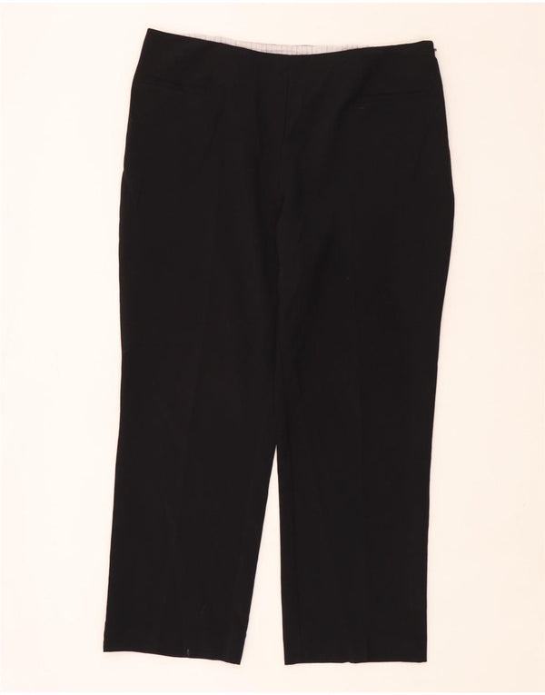 Marks & Spencer Pantalon droit décontracté pour femme UK 16 Large W36 L28 Noir