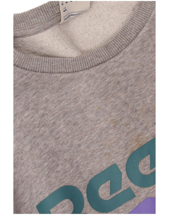 Reebok Sweatshirt Graphic Sweatshirt Jumper Homme Gris Moyen Coton