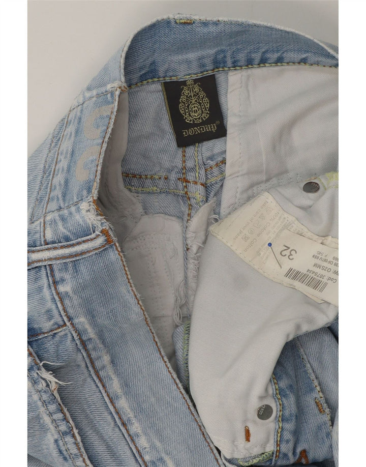 Dondup Short en jean vieilli W32 pour homme en coton bleu moyen