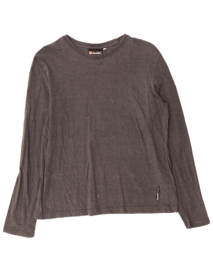 LOTTO Haut à manches longues pour femme UK 44 Large Gris Coton