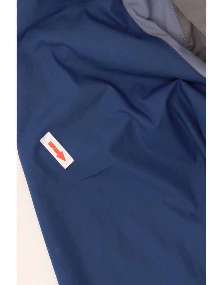 Fat Face Veste de pluie à capuche pour homme UK 42 XL Gris Colorblock Polyester