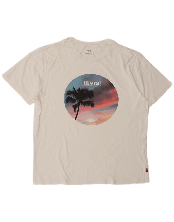 Levi's Tee-Shirt Graphique Homme Blanc Moyen