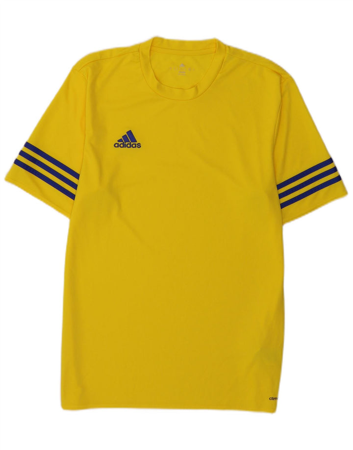 Adidas Homme Climalite T-Shirt Haut Jaune Moyen Polyester