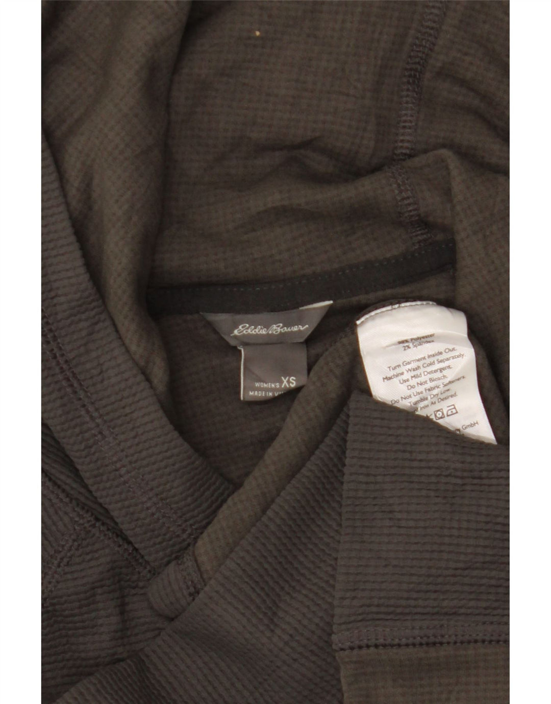Eddie Bauer Haut à capuche pour femme à manches longues UK 6 XS Gris Polyester