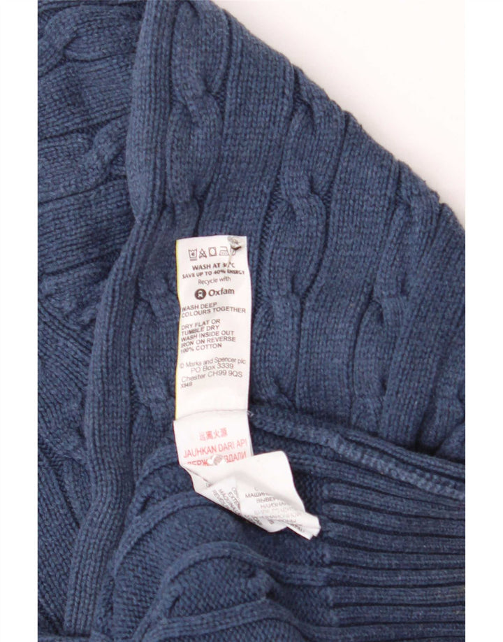 Marks & Spencer Pull Col Ras du Cou Blue Harbor Homme Bleu Marine Moyen