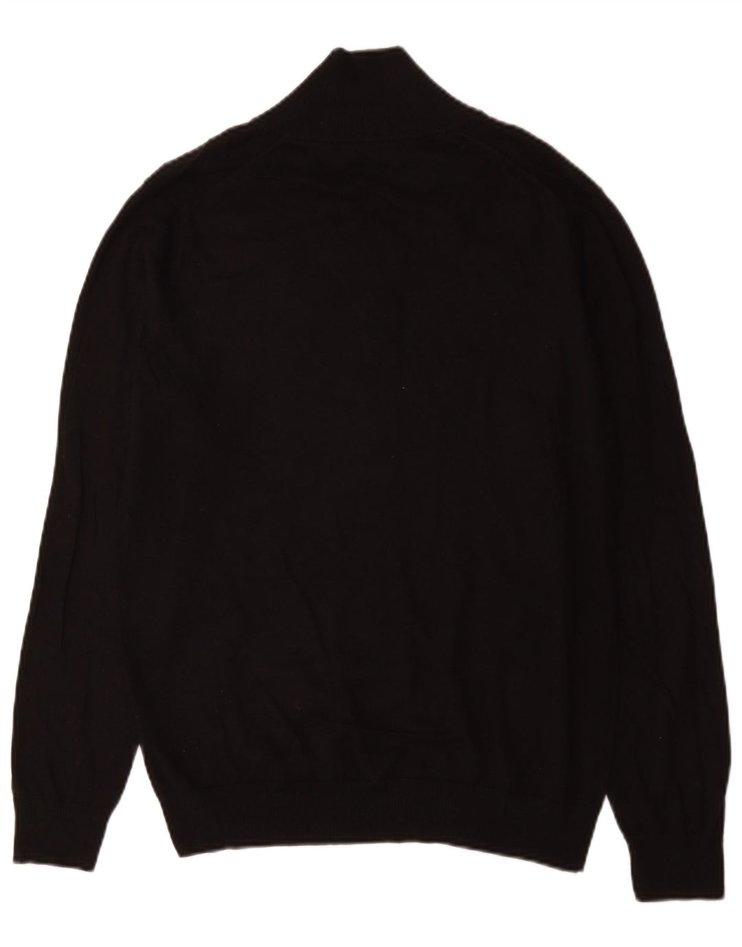 Reiss Pull à col boutonné pour homme en coton noir Taille L
