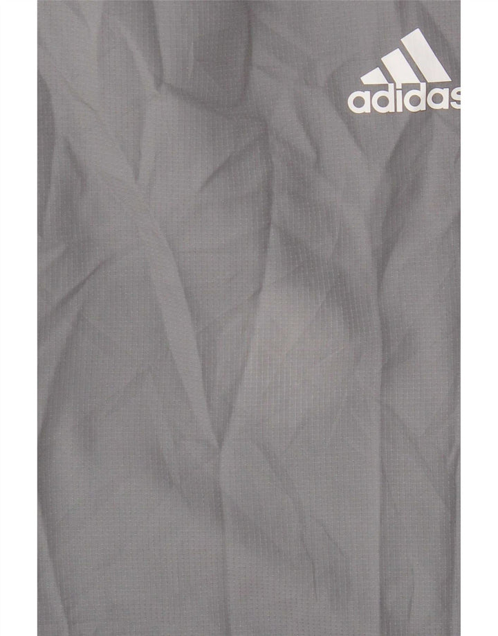 Adidas Pantalon de survêtement graphique pour femme UK 12/14 Gris moyen Polyester